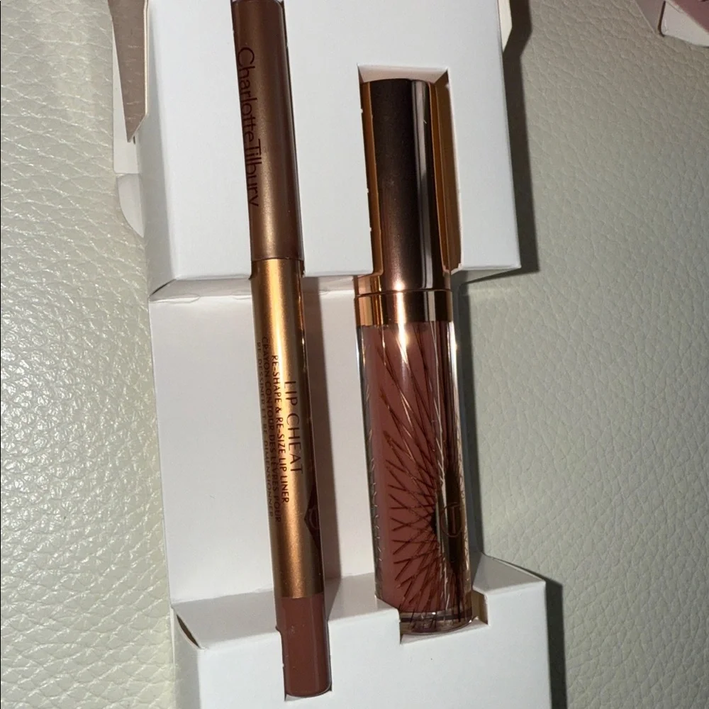 Charlotte Tilbury Eye Enhancing Kit And Nude‎ Pink Glossy Bundle